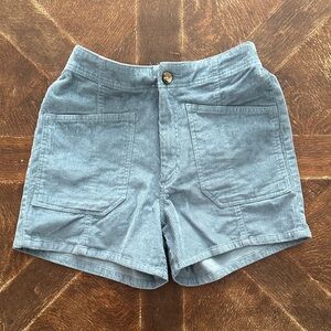 KAVU Corduroy Outdoor Shorts | Size 4 | Soft Blue